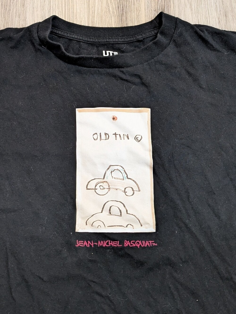 ✨3/$20✨ Uniqlo Jean-Michel Basquiat "Old Tin" Black Graphic T-Shirt - Size M